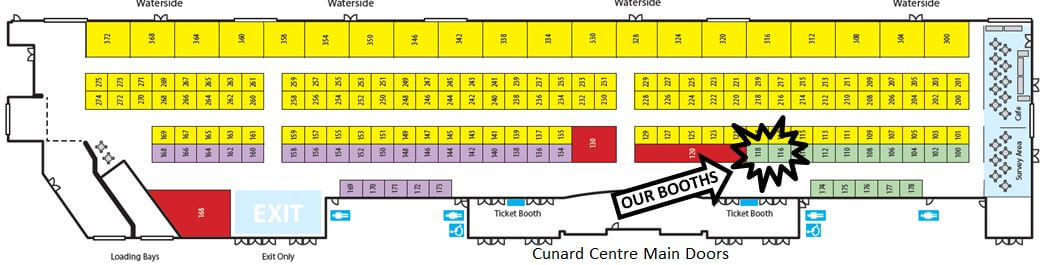 the 2017 real home show booth map