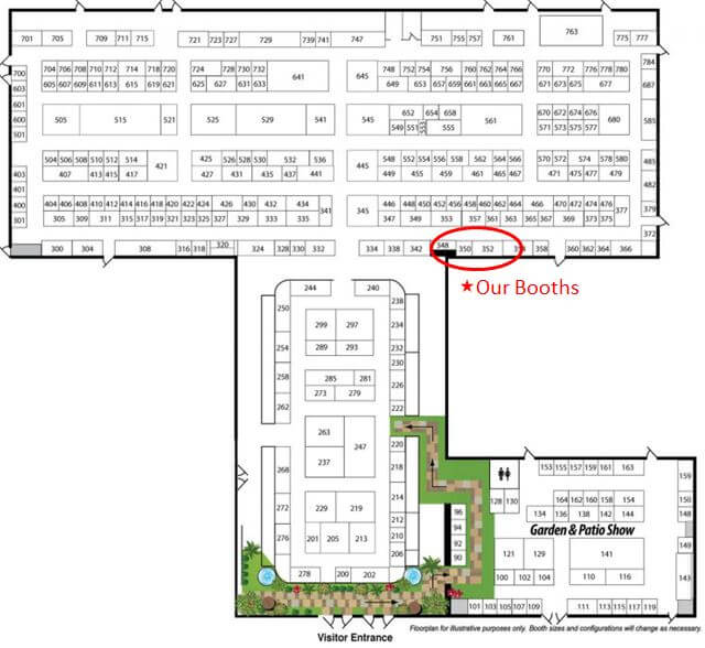 ideal home show Case Design/Remodeling booth location