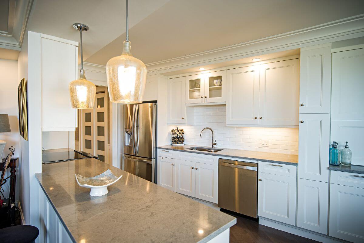 Kitchen lighting and layout design in Halifax
