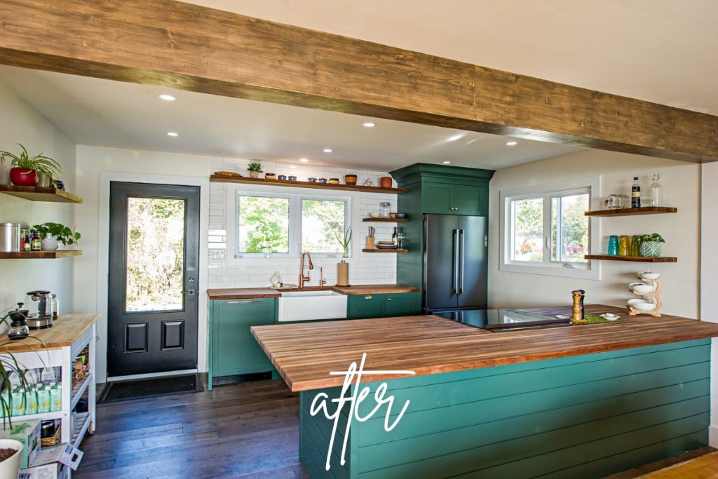 Nature-inspired Kitchen and Bathroom in Ketch Harbour, Nova Scotia