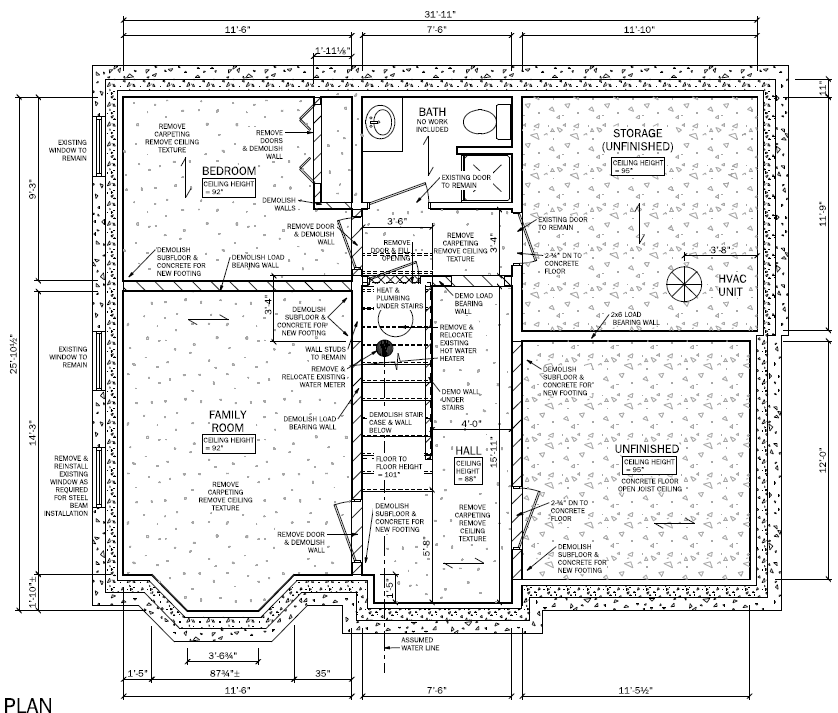 Open Concept Basement Remodel